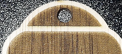 Beehive gift tag - a custom design cut and engraved from 6mm.